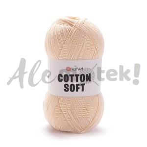 YarnArt Cotton Soft 73 j. łosoś 100gr 600m 55% bawełna 45% akryl  