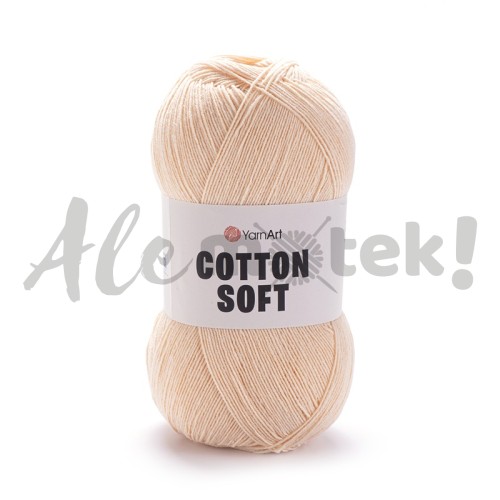 YarnArt Cotton Soft 73 j. łosoś 100gr 600m 55% bawełna 45% akryl  
