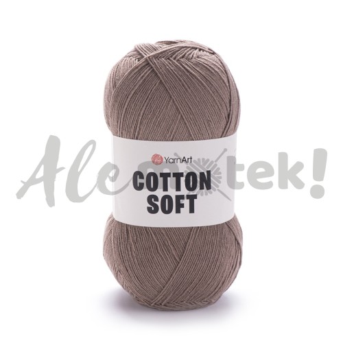 YarnArt Cotton Soft 71 j. brąz 100gr 600m 55% bawełna 45% akryl   