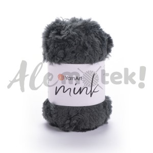 YarnArt Mink 343 ciemny szary 100% poliamid