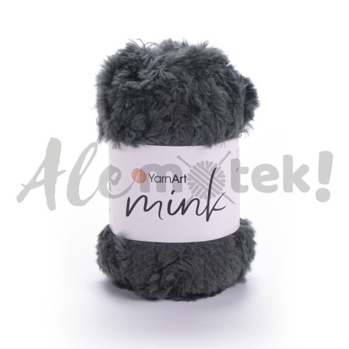YarnArt Mink 343 ciemny szary 100% poliamid