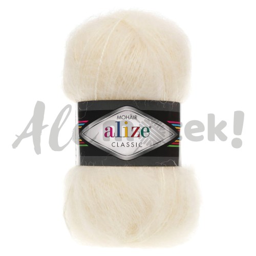 Alize Mohair Classic 01 - kremowy