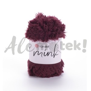 YarnArt Mink 339 bordowy 100% poliamid