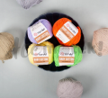 Włóczka YarnArt Baby Cotton 438 pistacjowy 50gr 165m 50% bawełna 50% akryl 