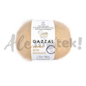 Gazzal Super Kid Mohair 64404 jasny beż (25gr/237m) 