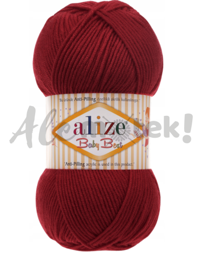 Alize Baby Best 390 - wiśniowy