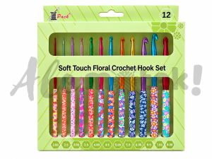 Zestaw Szydełek z Ergonomiczną Rączką 2-8mm Flora