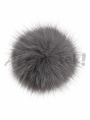 Pompon futrzany 10 cm - szary