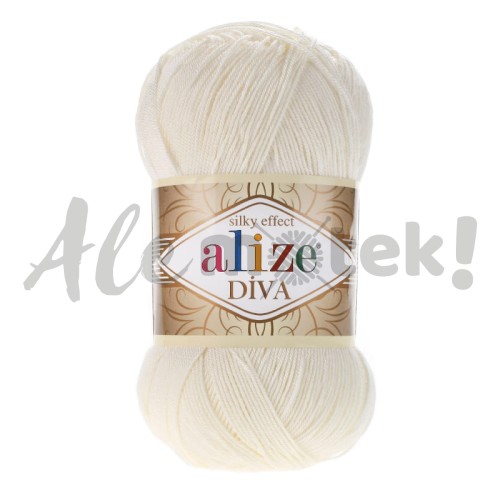 Alize Diva 62 - jasny kremowy