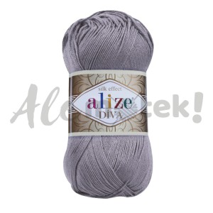 Alize Diva 348 - ciemny szary
