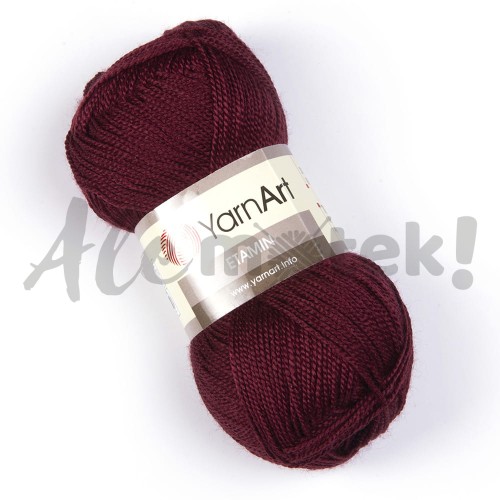 YarnArt Etamin 435 - bordowy