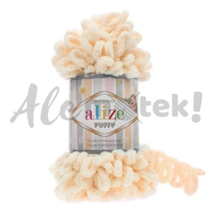 Włóczka Alize Puffy 742 waniliowy pętelkowa rękodzieła (100gr/9mt)