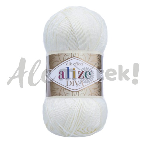 Alize Diva 1055 - biały perłowy