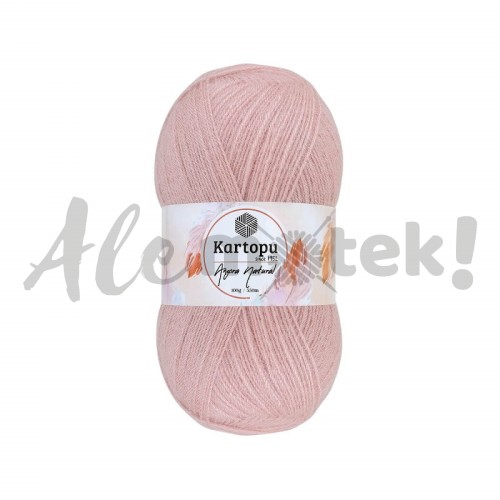 Kartopu Angora Natural - 776 - pastelowy różowy