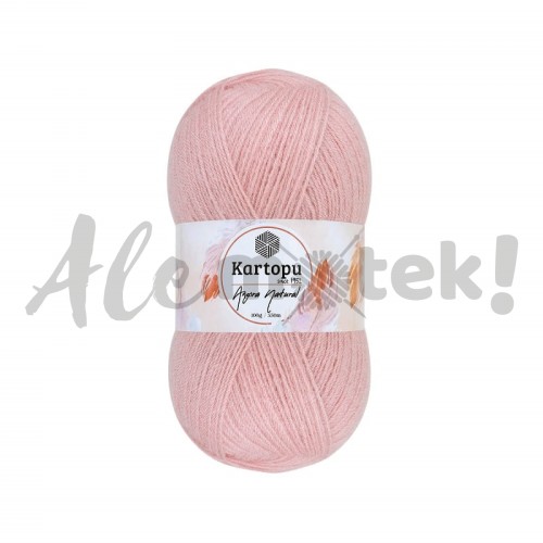 Kartopu Angora Natural - 780 - pastelowy j.różowy