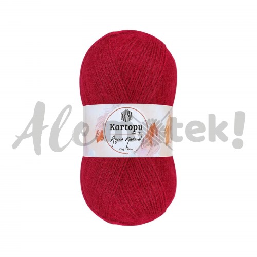 Kartopu Angora Natural - 114 - czerwony