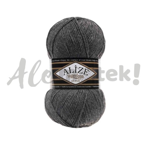 Alize Superlana Klasik 182 - grafitowy