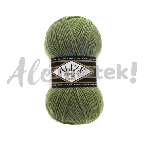 Alize Superlana Klasik 620 - ciemny oliwkowy