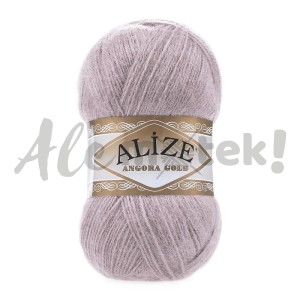 Alize Angora Gold 163 - ciemny lawendowy