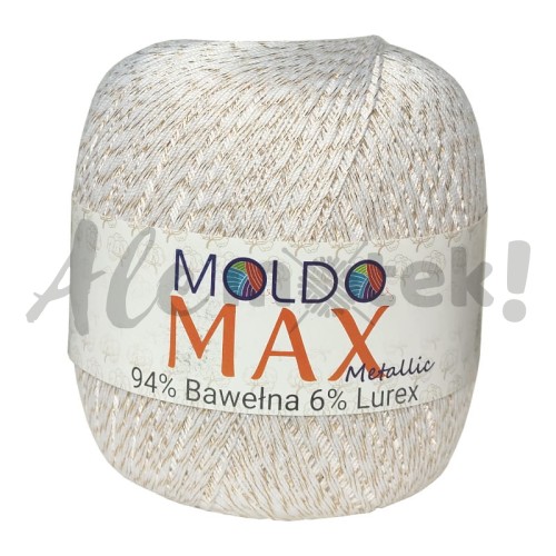 Max Moldo Metallic - biało złoty