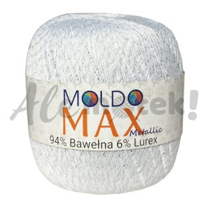 Max Moldo Metallic - biało srebrny
