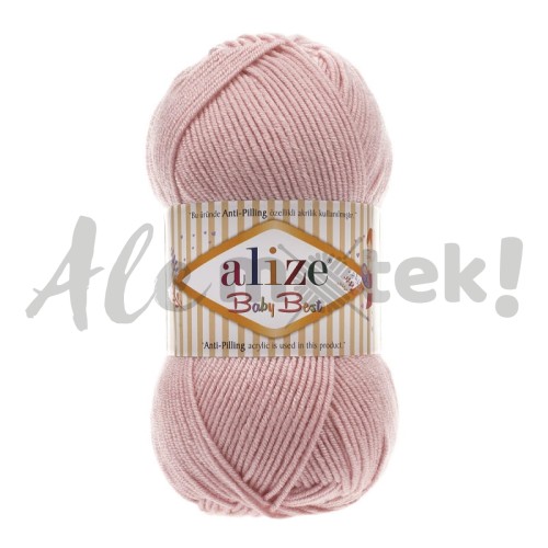 Alize Baby Best 161 - pudrowy różowy