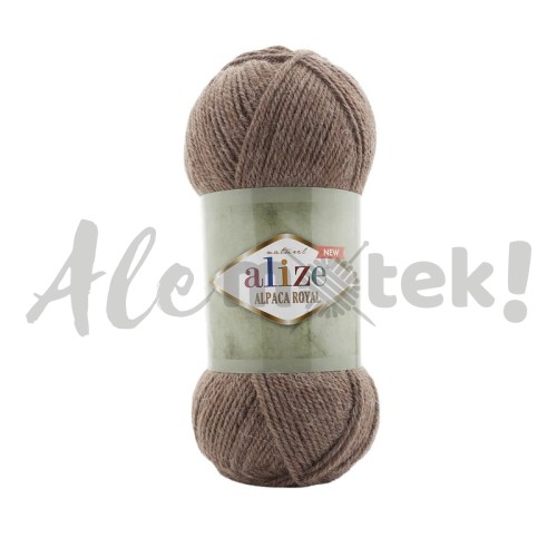 Alize Alpaca Royal 688 - beżowo-brązowy