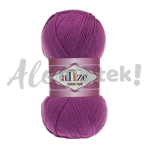 Alize Cotton Gold 122 - śliwkowy