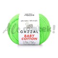 Gazzal Baby Cotton 3427 - zielony neonowy