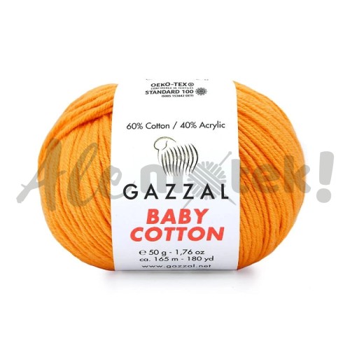 Gazzal Baby Cotton 3416 - jasny pomarańczowy