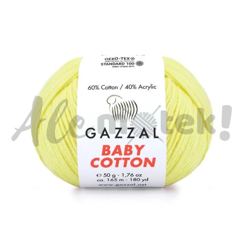 Gazzal Baby Cotton 3413 - cytrynowy