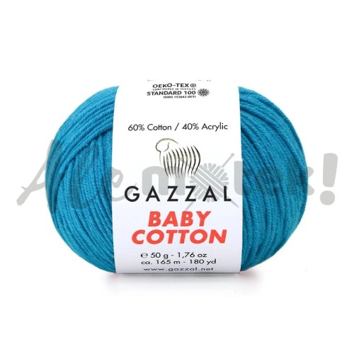 Gazzal Baby Cotton 3428 - turkusowy