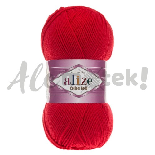 Alize Cotton Gold 56 - czerwony