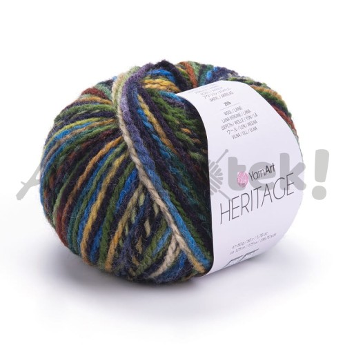 Włóczka YarnArt Heritage 333 Rodos 25% Akryl 75% Wełny 50gr 125mt