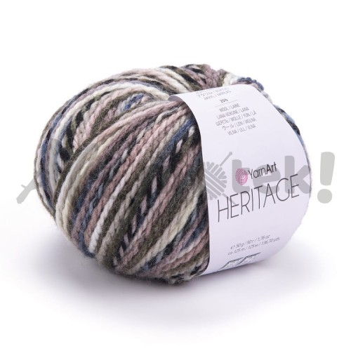 Włóczka YarnArt Heritage 341Ikaria 25% Akryl 75% Wełny 50gr 125mt