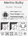 YarnArt Merino Bulky 3088 - jeans