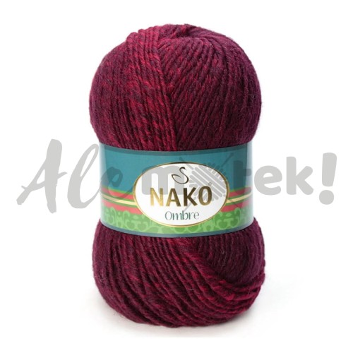 Nako Ombre 20312 Bordowo - Rubinowy