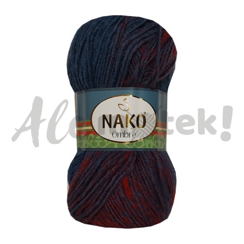 Nako Ombre 20386 Bordo- C. Niebieski