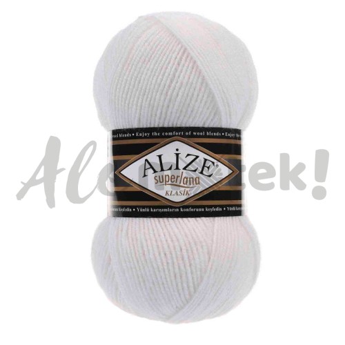 Alize Superlana Klasik 55 - biały