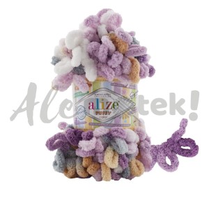 Włóczka Alize Puffy Color 6522 pętelkowa rękodzieła (100gr/9mt)