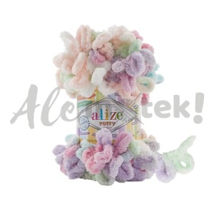Włóczka Alize Puffy Color 6526 pętelkowa rękodzieła (100gr/9mt)