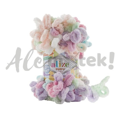 Włóczka Alize Puffy Color 6526 pętelkowa rękodzieła (100gr/9mt)