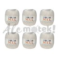 Max Moldo Metallic - biało złoty - Pakiet 6 szt