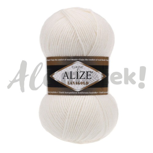 Włóczka Alize Lanagold 450 perłowy 51% Akryl 49% Wełna 240 metrów 100 gr