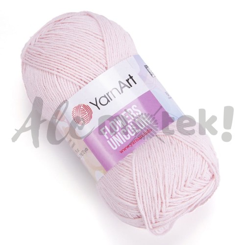 YarnArt Flowers Unicolor 733 pastelowy róż