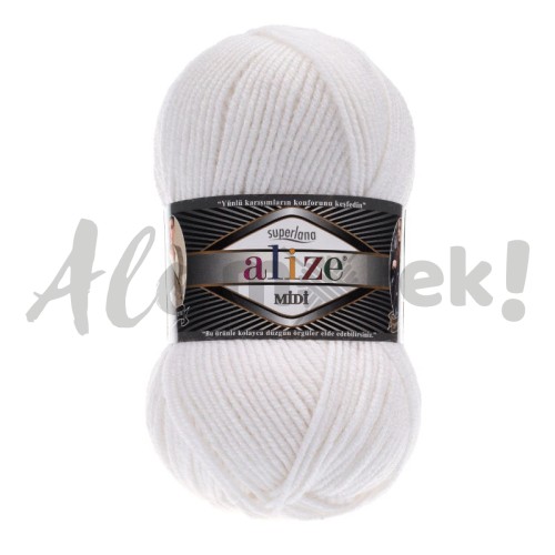 Alize Superlana Midi 55 - biały