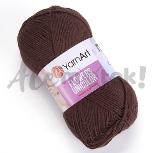 YarnArt Flowers Unicolor 766 brązowy