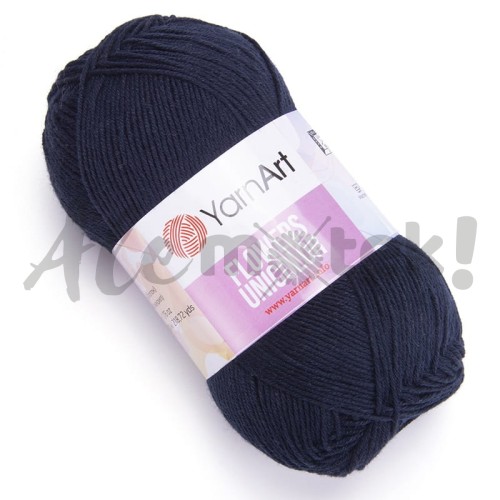 YarnArt Flowers Unicolor 753 granatowy