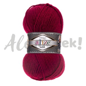 Alize Superlana Midi 390 - wiśniowy