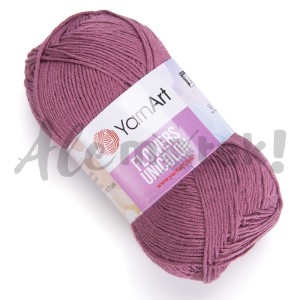 YarnArt Flowers Unicolor 763 indyjski różowy